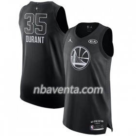 Camiseta Hombre Golden State Warriors Kevin Durant 35 2018 All Star Jordan Brand Negro Swingman